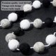 thumbnail image 2 of 2 Pieces Wool Felt Ball Garland Colorful Pom Pom Garland Handmade 6.5 Feet Long 24 Balls Felt Ball Garlands For Wall Christmas Tree Decoration (black, 2 of 3
