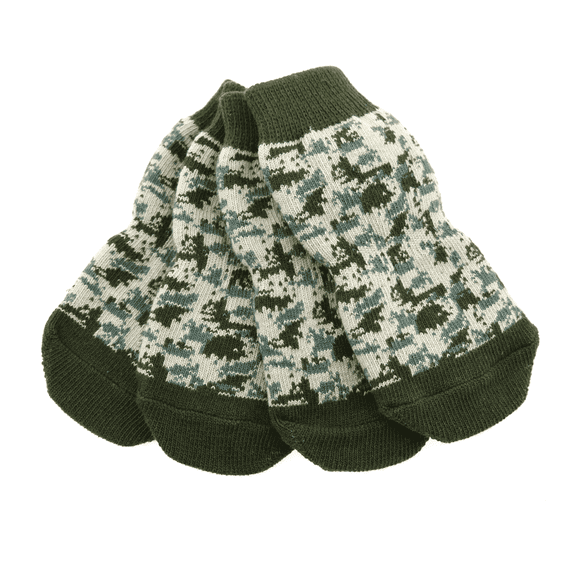 Doggie Design Non-Skid Dog Sock Camo / Large