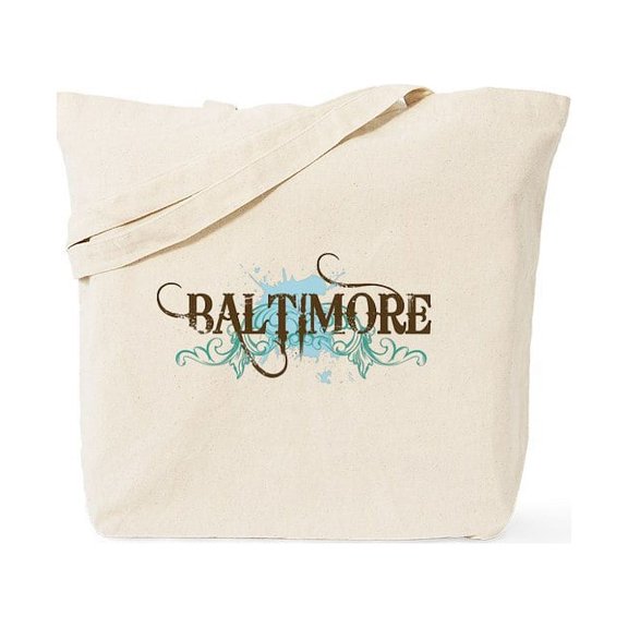 CafePress - Baltimore Grunge Tote Bag - Unisex Canvas Tote Bag, Beige, 1-Piece