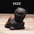 thumbnail image 5 of Púrpura Sand Tea Pet Angry Cat Bat Turtle Puppy Figurita, Cute Kungfu Tea Pet Gift para Tea Lover Friend, TUNC Sencillez, 5 of 5