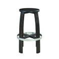 thumbnail image 2 of Linon Wade Three Piece Wood and Metal Pub Set in Rustic Dark Brown, 2 of 6