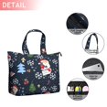 thumbnail image 2 of Dark Blue Christmas Santa Pattern Travel Tote Bags for Women Carry On,Large Weekender Bags for Women Travel,Multi Functional Duffle Bag for Work,Shopping,Sports, 2 of 5