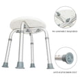 Ktaxon 7 Height Adjustable Bath Chair Medical Shower Chair Bath Round