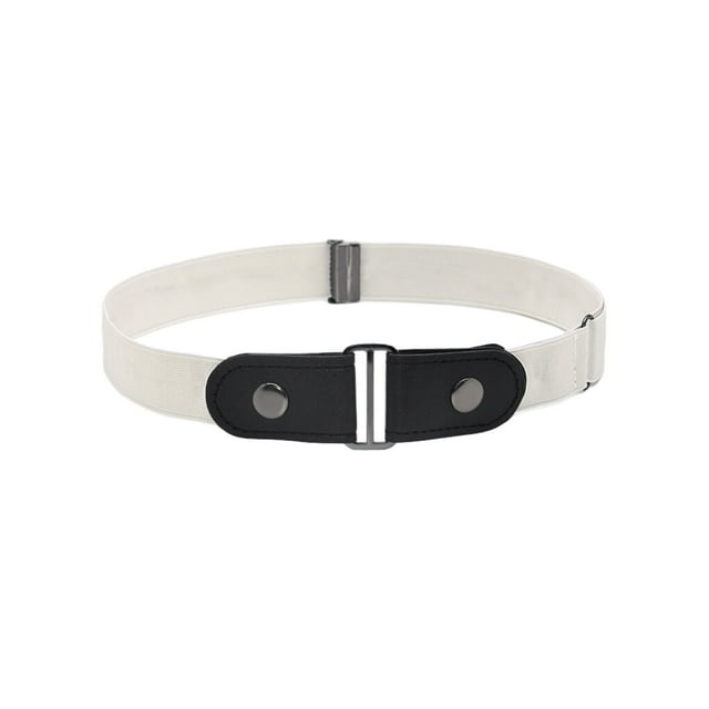 Ceinture Sans Boucle en Alliage Invisible à la Mode Ceintures Invisibles de Longue Durée Commodité Élastique Unisexe Homme Multicolore DIY Prop Jeans Bande Blanc