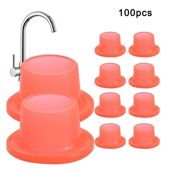 100x Faucet Leak-Proof Sealing Gasket Silicone Plug for Faucet Triangle Valve