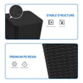 thumbnail image 6 of Dextrus 11.5-Gallon Outdoor Side Table, Resin Rattan Coffee Table with Extra Storage for Patio Decor and Cushions - Black, 6 of 6
