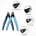 thumbnail image 3 of High Speed Tool Steel Wire Cutters, Side Cutting Nippers for Electronics with Exquisite and Portable Design (2-Piece Set), 3 of 5