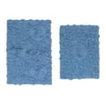 thumbnail image 2 of Home Weavers Bell Flower Collection 100% Cotton Non-Slip Bathroom Rug Set Machine Washable Bathroom Rug-17"x24", Bath Rug- 21"x34", Sky Blue Color 2 Piece Bath Rug set, 2 of 8