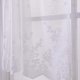 thumbnail image 5 of Nvzi Cenefa de cortina de encaje transparente para cocina, estilo cafetería, con bordado floral, con bolsillo para varilla, para ventana pequeña, 1 pieza (51" x 16", color blanco), 5 of 5