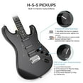 Huloretions 39in Full Size Electric Guitar Kit with Case and