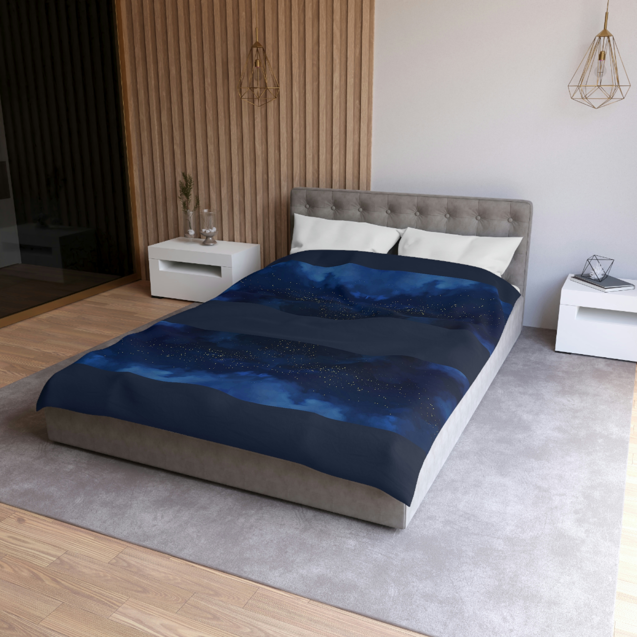 TSmartArt @ Walmart. Dark Sky. Microfiber Zip Close Duvet Cover