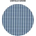 thumbnail image 3 of Round Tablecloth 60 Inch, Blue Jeans Gingham Tablecloth Round Comfortable Table Cloth Decorative Tablecloths for Dining, Parties, Camping, 3 of 8