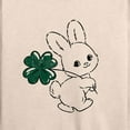 thumbnail image 3 of Instant Message - Bunny And Clover - Women's Lightweight French Terry Long Sleeve Shirt, 3 of 6