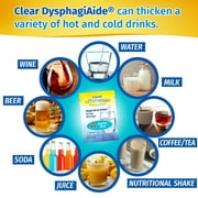 Clear DysphagiAide Thickener, IDDSI Level 1 Slightly Thick, Single Serve Packets, 24 Count