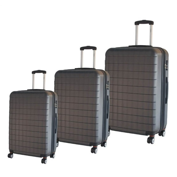 3-Pc Eco Friendly Luggage Set in Gray