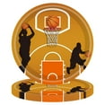 thumbnail image 2 of Basketball-Themed Disposable Paper Tray and Tablecloth Set, Napkins, Birthday Party Decor, Convenient Cleanup for Celebrations and Events, 2 of 5