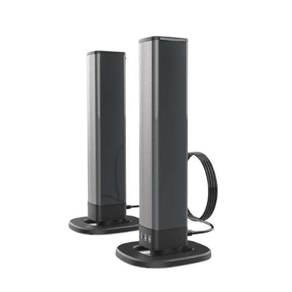 LEHOZIHEQ TV Soundbar, 20W Detachable TV Soundbar Small Soundbar, With Bluetooth/AUX Connection, For PC, Gaming, Projectors