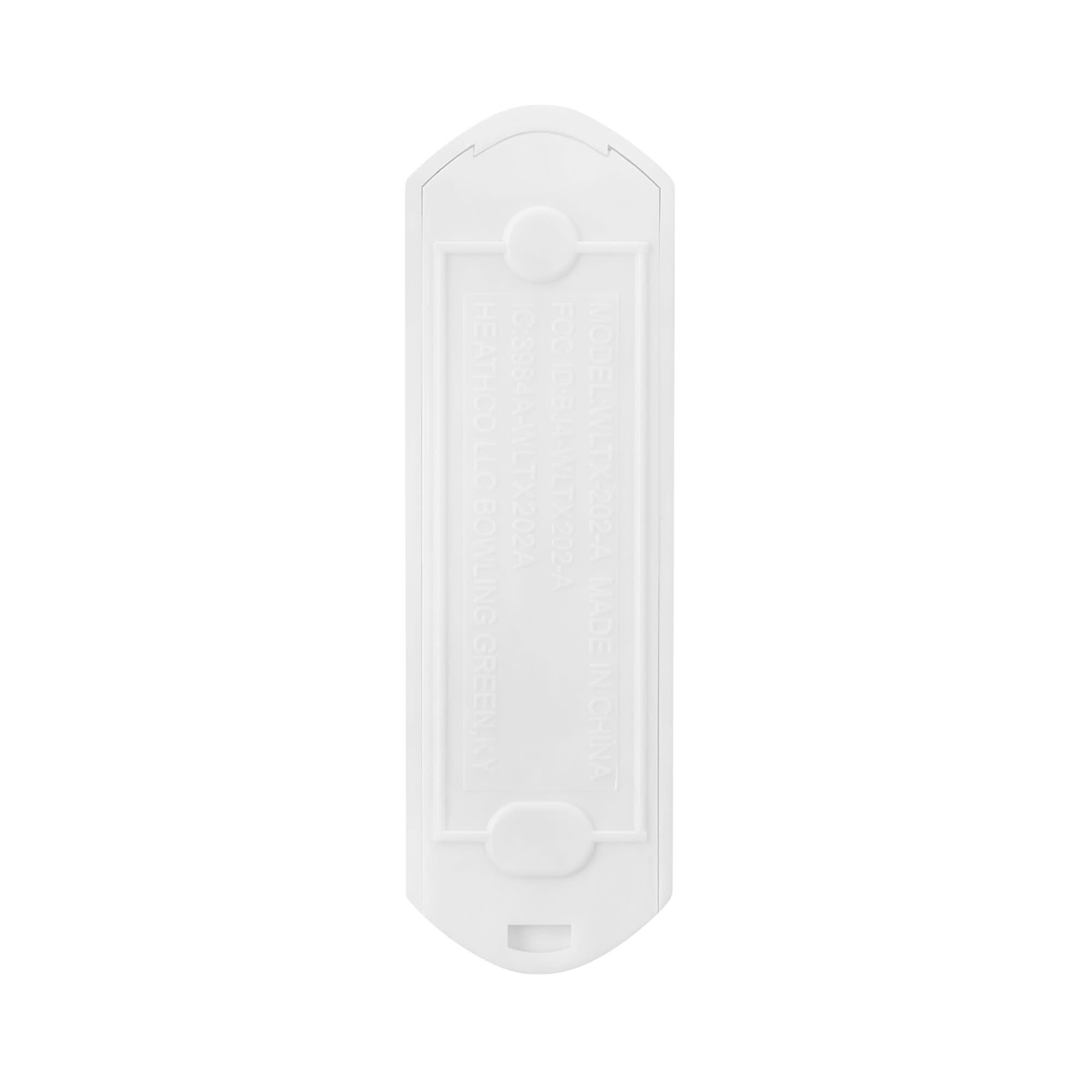 Globe Electric 91008668 Heath Zenith Plastic Wireless Push Doorbell Button - White