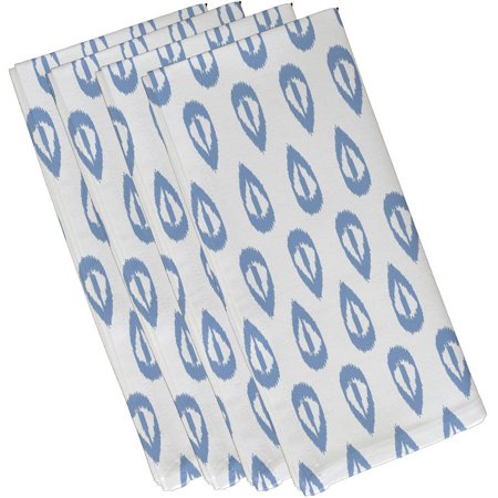 Simply Daisy 19  x 19  Ikat Tears Geometric Print Napkins  Set of 4