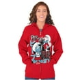 thumbnail image 4 of The Smurfs Kanji Peep The Drip Unisex Plus Size Zip Hoodie Brisco Brands 5X, 4 of 5