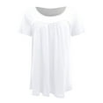 thumbnail image 2 of Sweet Home Farm Short Sleeve Shirts for Women Ladies Casual Letter Printed T Shirt T Shirts for Women White, 2 of 4