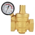thumbnail image 4 of Reductor de Presión de Agua DN25 Regulador Reductor de Presión de Agua Ajustable de Latón Reductor + Medidor de Calibre Ecomeon no, 4 of 4