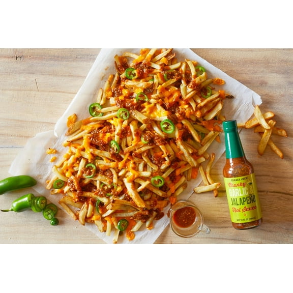Pack of 3 - TJs Chunky Garlic & Jalapeño Hot Sauce 10 Fl Oz
