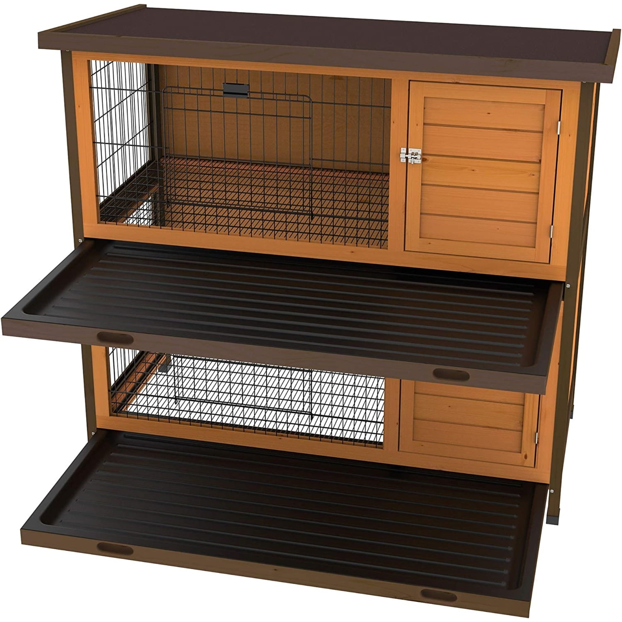 Ware Manufacturing Premium Plus Double Decker Hutch for Rabbits and Small Pets