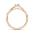 thumbnail image 2 of ANGARA Natural Solitaire Diamond Engagement Ring in 14K Rose Gold for Women (Size-5.2mm| Color-G| Clarity-VS2) | April Birthstone, Anniversary, Jewelry Gift for Women | Natural Diamond Ring, 2 of 10