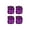 Purple, variant on Hloma 4Pcs Dice Shape Car Motorcycle Wheel Tyre Air Valve Stem Anti-dust Cover Caps