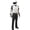 Black, variant on Simpson Racing L205471 Legend II Racing Suit Adult XL Gray/Black