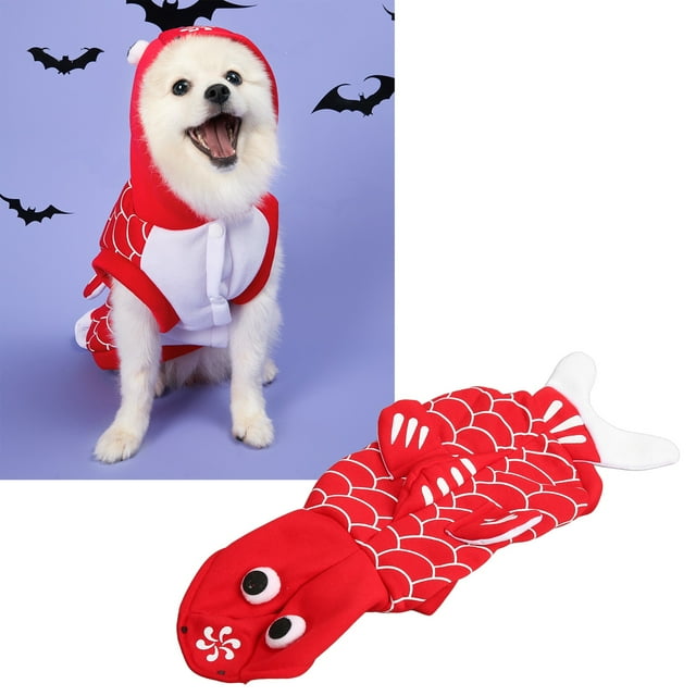 Dog Interesting Halloween Apparel Dog Fish Costume Interesting Dog Cosplay Clothes Halloween Dog Apparel For Dogs Cats Cosplay Goldfish Dogs Cats Cosplay