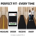 thumbnail image 6 of 24 in. Wide x Cut-to-Length – Non-Slip, All-Weather, Heavy-Duty Utility Runner Rug – Absorbent, Dirt-Trapping, Kid and Pet Safe for Entryways and High-Traffic Areas, Black, 6 of 10
