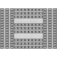 thumbnail image 1 of Ahgly Company Machine Washable Indoor Rectangle Transitional Carbon Gray Area Rugs, 3' x 5', 1 of 7