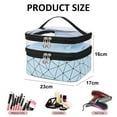thumbnail image 2 of Double layer travel Makeup box Makeup Bag Toiletry Bag Portable women's makeup bag storage, 2 of 5