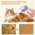thumbnail image 3 of Xekoro 3 in 1 Cat Steam Brush, Pet Spray Hair Removal Comb for Shedding & Grooming, Water Brush for Cats Dogs Small Animals Long Short Haired with One-Click Release Button, 3 of 9