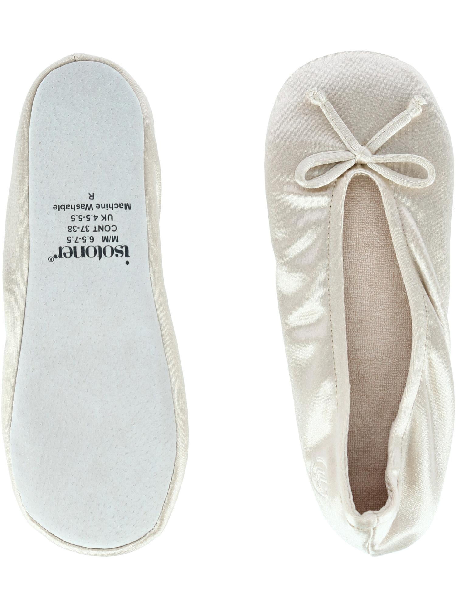 Satin Classic Ballerina Slippers - Walmart.com