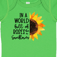 thumbnail image 4 of Inktastic Summer in a World Full of Roses Be a Sunflower Boys or Girls Baby Bodysuit, 4 of 5