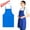 Blue, variant on Bxaolu Apron Work Apron Kitchen Food Waist Hanging Neck