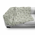 thumbnail image 3 of Owl Soft Flannel Fleece Throw Blanket, Illustration with Nocturnal Animals Sitting on the Branches Colorful Floral Design, Cozy Plush for Indoor and Outdoor Use, 50" x 60", Multicolor, by Ambesonne, 3 of 6