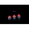 thumbnail image 2 of Handmade Turkish Ceramic Pomegranate Vase Set - 3-Piece Colorful Decorative Accents for Home, Tabletop, Shelf, or Gift Vases, 2 of 4