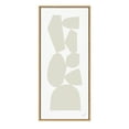 thumbnail image 2 of Kate and Laurel Sylvie Constructed IV Framed Canvas Wall Art by Statement Goods, 18x40 Panel Natural, Modern Minimalist Abstract Art Wall Décor, 2 of 6