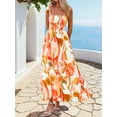 thumbnail image 3 of Vestido de verano PRETTYGARDEN Floral Sin Mangas Maxi Rosa XXL, 3 of 6