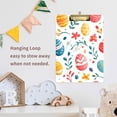 thumbnail image 4 of FORMRS Acrylic Clipboard with Low Profile Clip Standard A4 Letter Size, 12.5" x 9", Cute Easter Eggs, 4 of 8