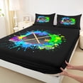 thumbnail image 3 of Homewish Abstract Ice Hockey Boy Girl 4pcs Bed Sheets,Graffiti Splash King Sheets,Sport Gamer Super Cozy Sheet Set,Breathable Home Decor, 3 of 7