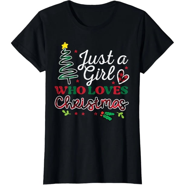 Camiseta de Navidad Vintage para Mujeres y Niñas: ¡Solo para las que Aman la Navidad!