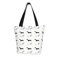 thumbnail image 1 of Fotbe Dachshund Dog Bolsa de Playa con Estampado, Bolsa de Hombro, Bolsa de Mano Espaciosa, Bolsa de Viaje Ligera, Bolsa de Compras Versátil, 1 of 6