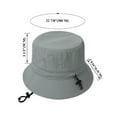 thumbnail image 5 of Toptie UV Sun Protection Bucket Hat for Women Summer Outdoor Adjustable Beach Sun Hat with Chin Strap-Black, 5 of 7