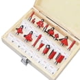 thumbnail image 3 of Scienceny 1 Juego de cortador de fresado de madera, Material de acero resistente, suministro práctico de fábrica, herramienta de tallado Premium Herramientas y ferretería Scienceny TO001520-00B, 3 of 6