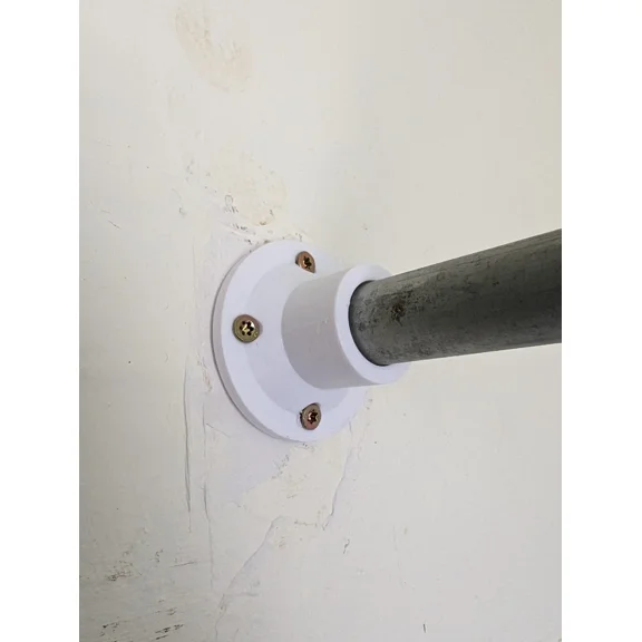 3/4 Emt Conduit Wall Mount For Fixed Shower Curtain Rod (2 Pack)